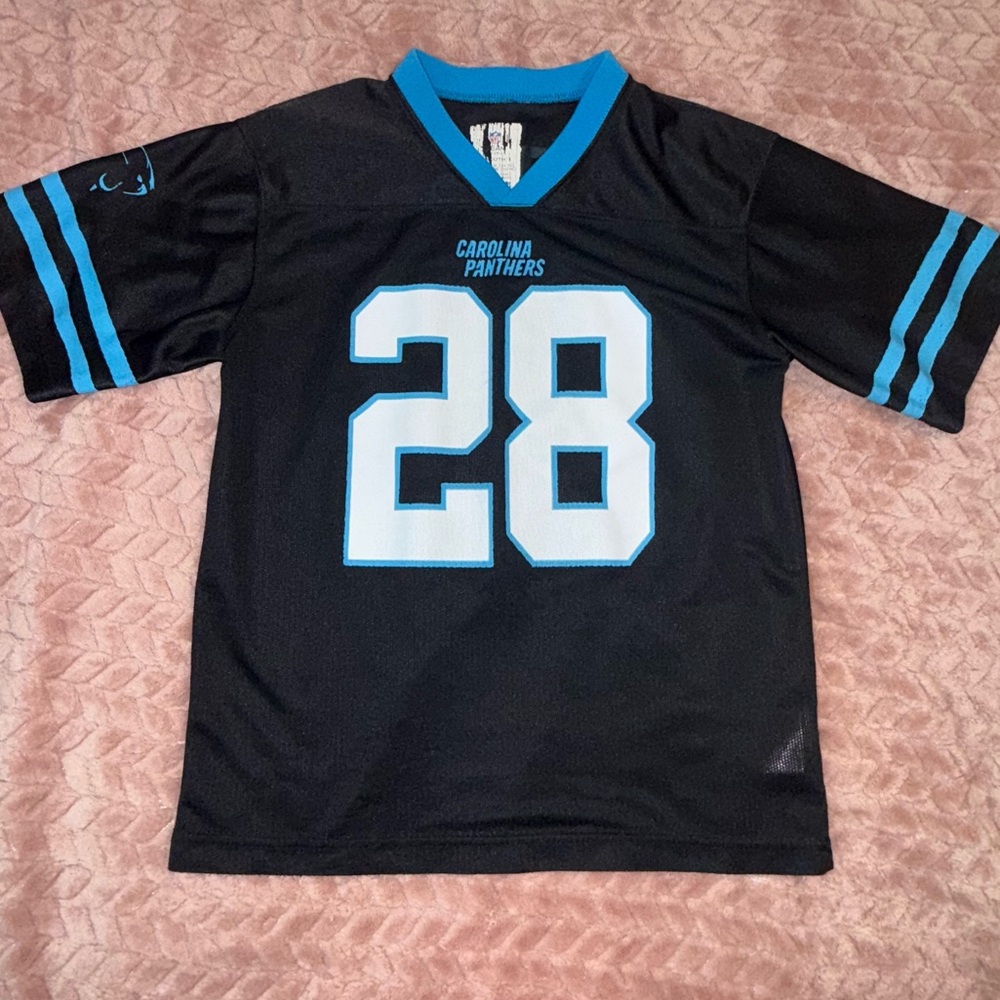 Carolina Panthers Jonathan Stewart #28 Youth NFL Game Jersey Black Size 14/16